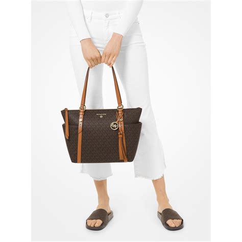 michael kors top zip bags|michael kors sullivan medium tote.